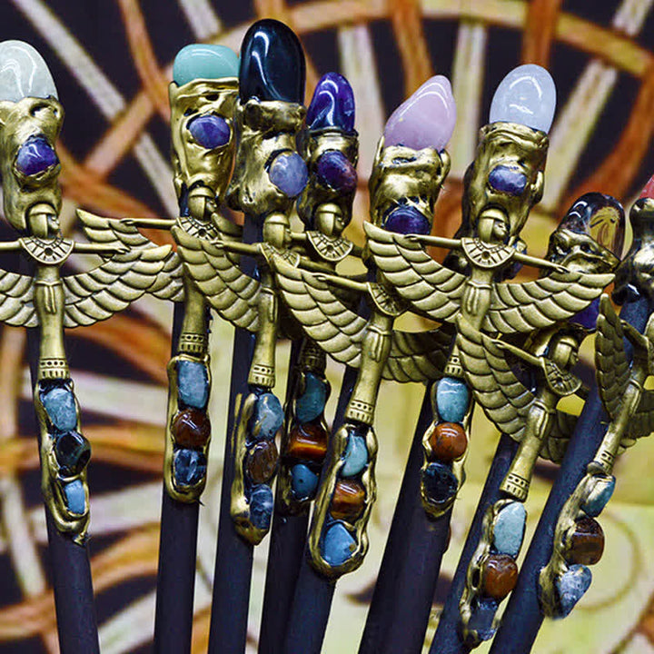 Bacchette di cristallo naturale di angelo strega Olivenorma