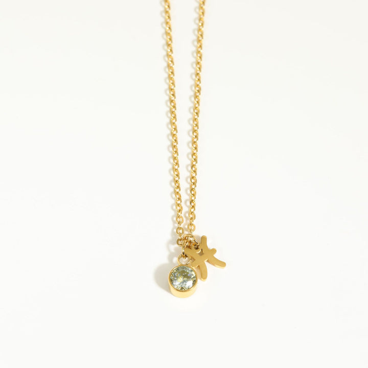 Collana in acciaio inossidabile con rune zodiacali Olivenorma