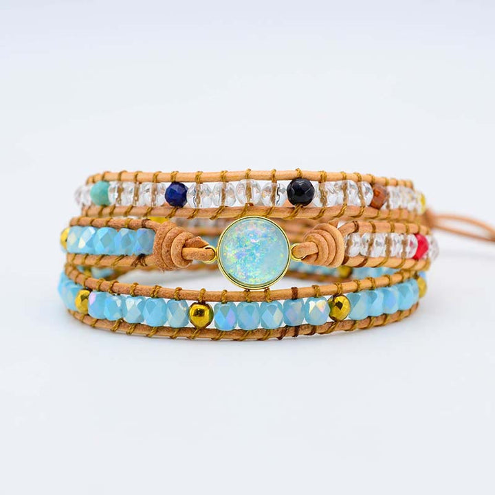 Bracciale in pietra opale curativa naturale