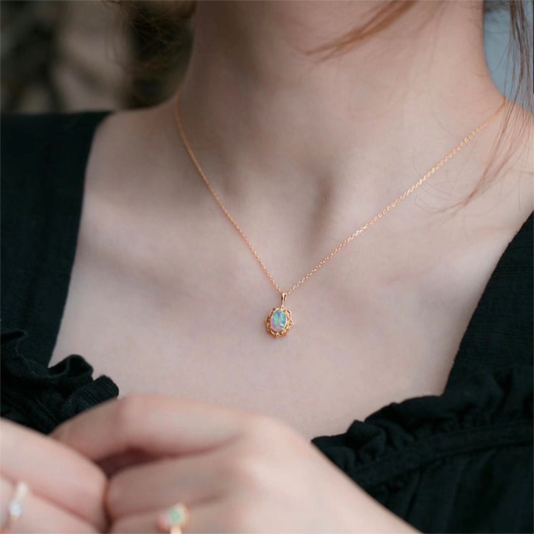 Collana regolabile in pizzo di rame stile vintage Olivenorma