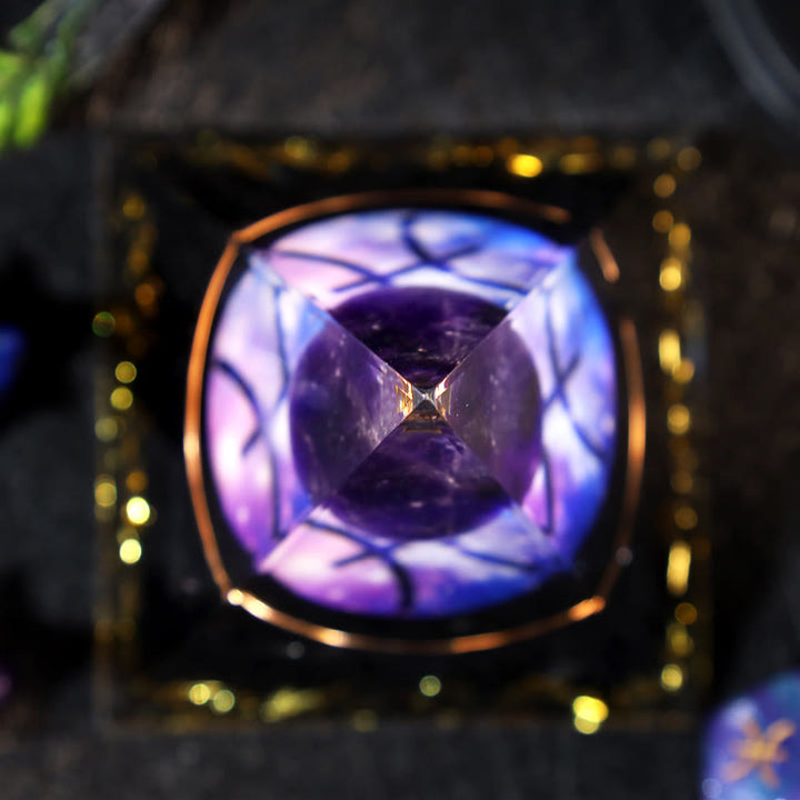 Olivenorma Ametista Palla Ossidiana Ghiaia Zodiaco Pesci Orgone Piramide 