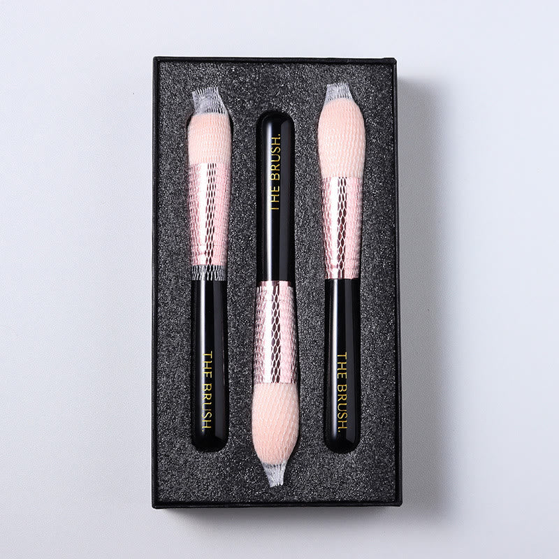 Olivenorma Pennello per il trucco con manico in cristallo naturale e decorazione in pietra preziosa 