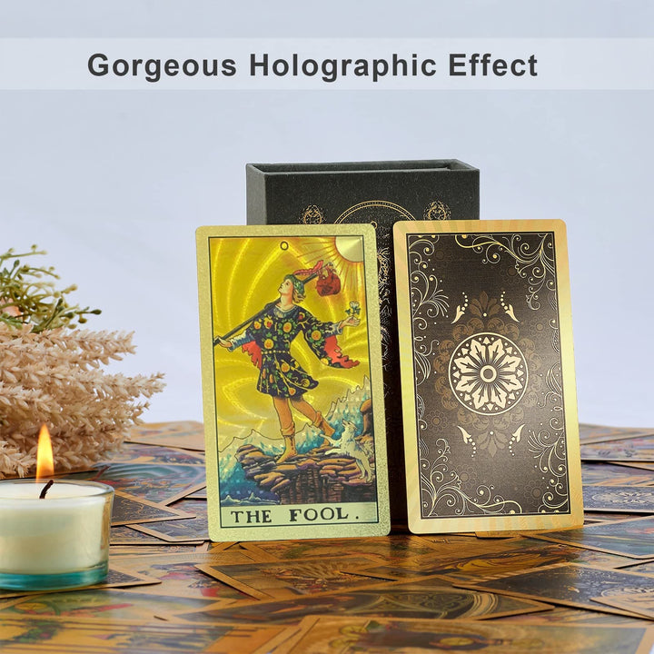 Olivenorma Bronzing Back Pattern Tarot Deck Set di carte