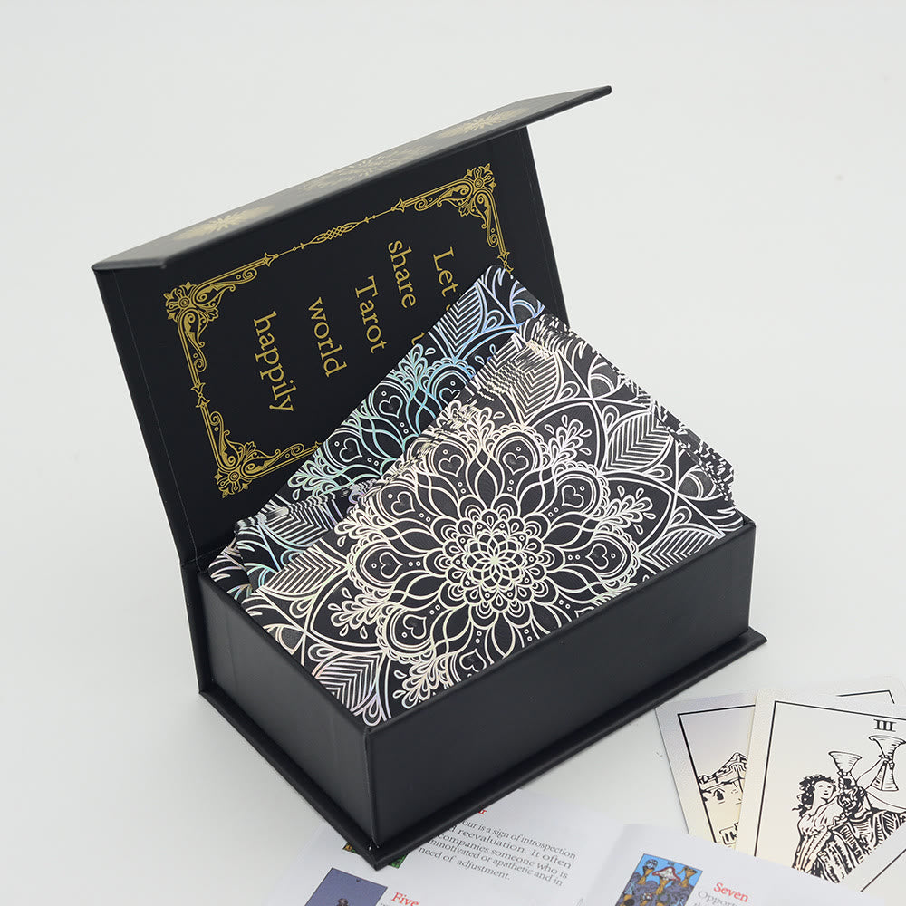 Olivenorma Bronzing Gold Foil Laser Bright Tarot Deck Carte