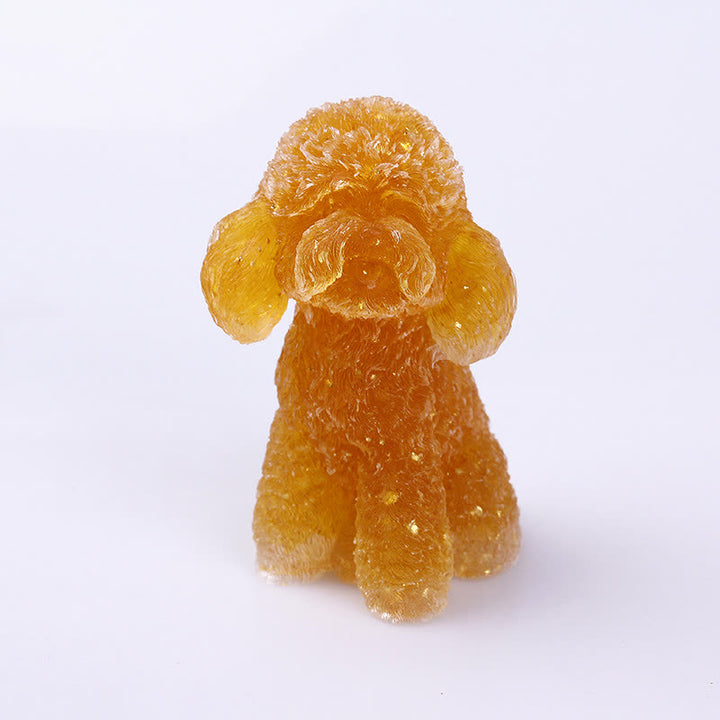 Decorazione in pietra preziosa naturale Olivenorma Crystal Poodle