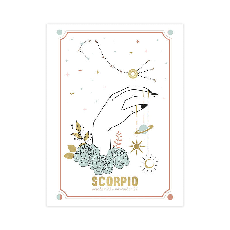 Olivenorma Gesto Zodiaco Nordico Piccolo Affresco Poster 