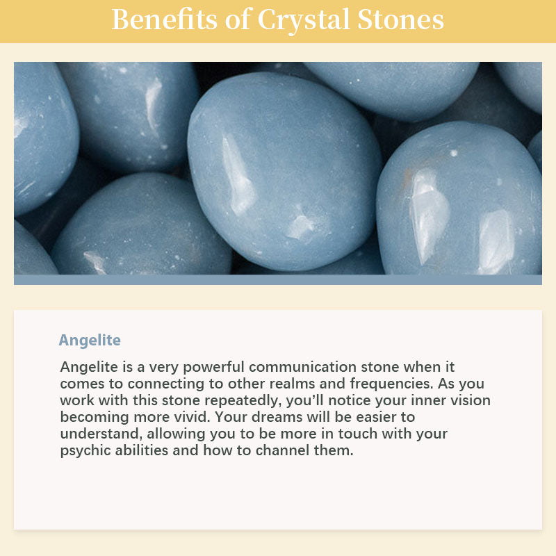 Uovo di cristallo dell'angelo custode dell'angelite di Pasqua