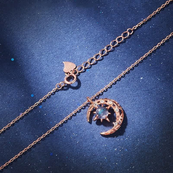 Collana Olivenorma Celestial Dainty Moon con pietra di luna