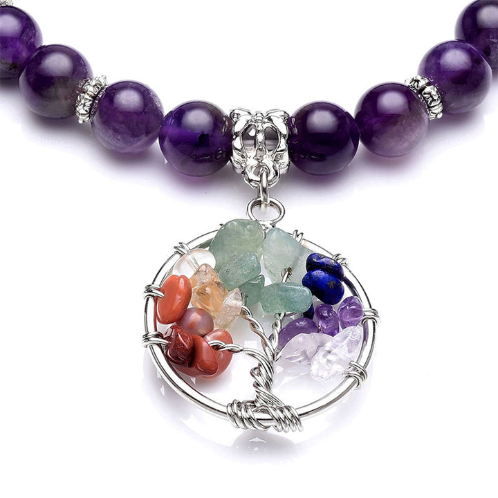 Bracciale Chakra Albero della Vita Ametista
