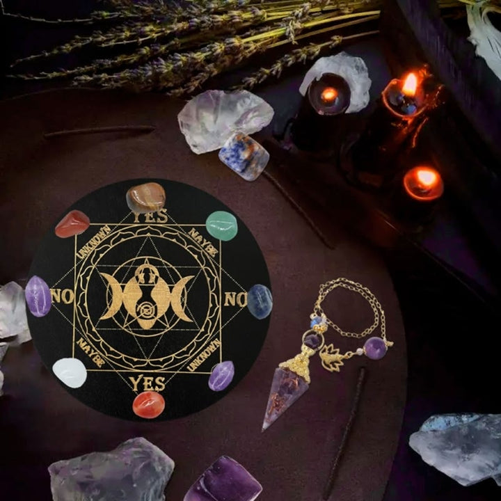 Olivenorma Il gioco del pendolo divinatorio in legno Carta dei tarocchi 