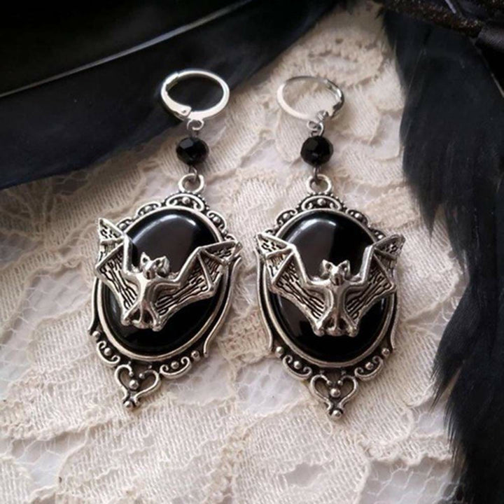 Collana in argento e ossidiana pipistrello Olivenorma