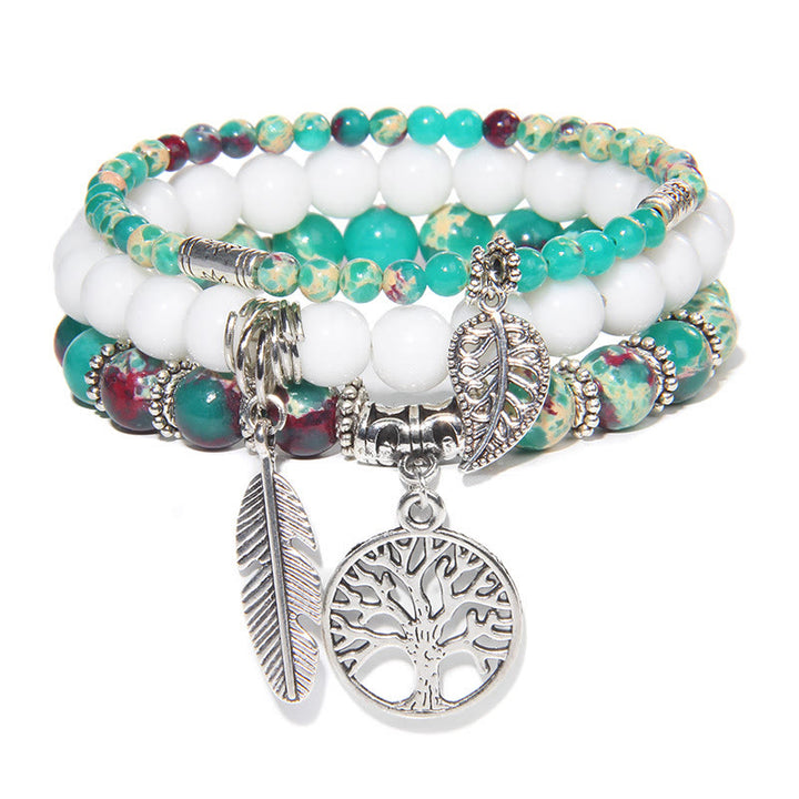 Olivenorma "Nature's Healing Moments" Set di bracciali Albero della vita da 3 pezzi 