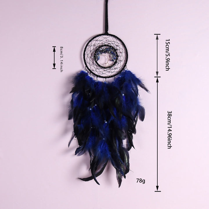 Olivenorma Albero della vita Sodalite blu Ghiaia Dream Catcher