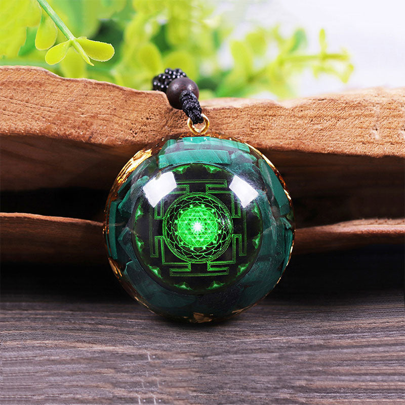 Collana calmante in malachite Olivenorma