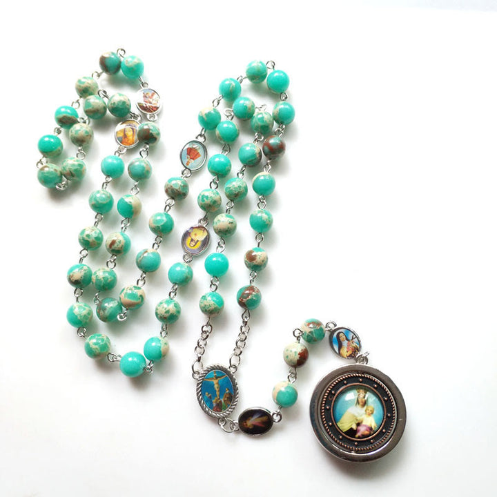Collana Rosario della Misericordia della Vergine Maria dell'Imperatore Olivenorma