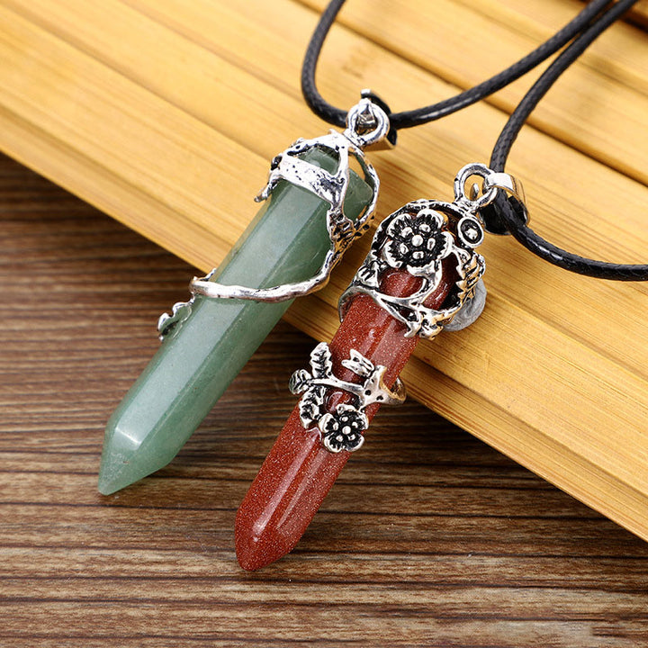 Collana di guarigione spirituale in pietra naturale Olivenorma Rose