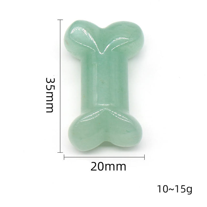 Decorazione in pietra preziosa di osso in cristallo di quarzo naturale Olivenorma