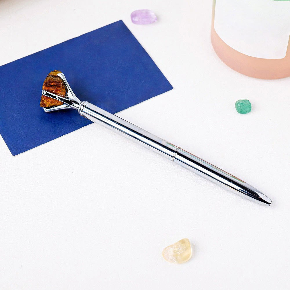 Penna per manifestazione di pietra grezza Olivenorma Decorazione con pietre preziose