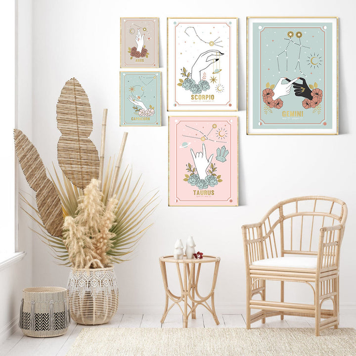 Olivenorma Gesto Zodiaco Nordico Piccolo Affresco Poster 