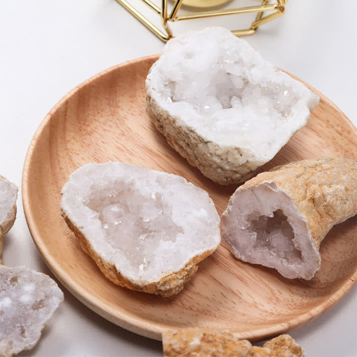 Cristallo curativo in pietra naturale di agata bianca 