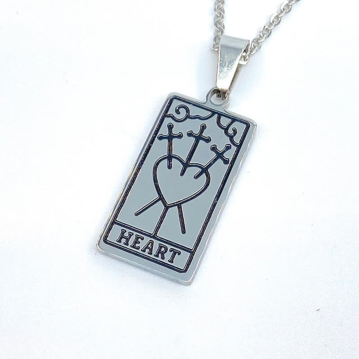 Collana vintage con tarocchi e fortuna Olivenorma