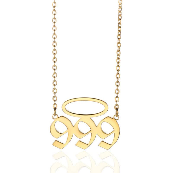 Collana con numero di angelo fortunato Olivenorma con apertura ad angelo 