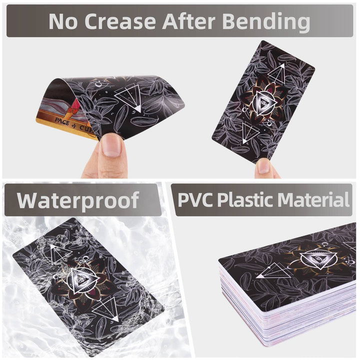 Olivenorma Black Triangle Evil Eye Tarot Deck Carte