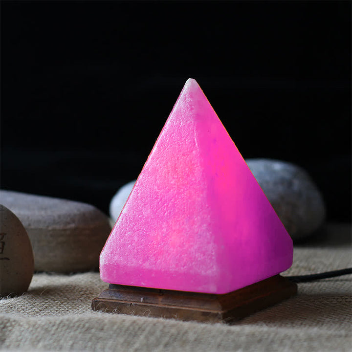 Olivenorma affascinante lampada di vendita rosa dell'Himalaya a piramide