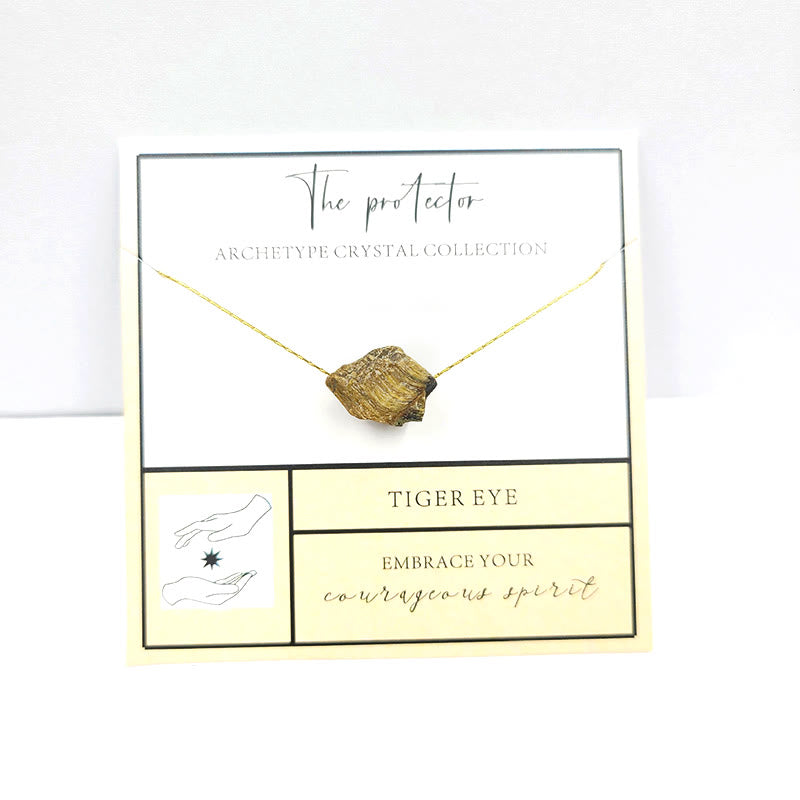 Collana con pietra preziosa grezza a taglio grezzo, regalo di gratitudine spirituale Olivenorma