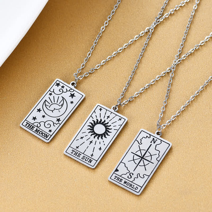 Collana vintage con tarocchi e fortuna Olivenorma