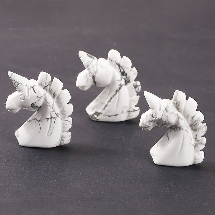 Olivenorma 2 pollici cristallo naturale unicorno figurina decorazione pietra preziosa 