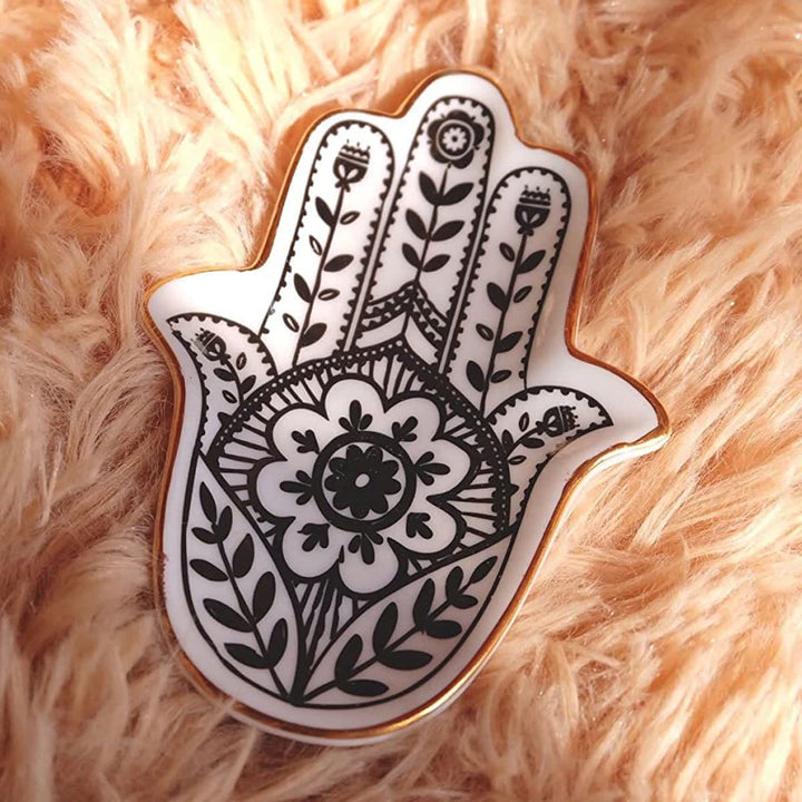 Olivenorma Trinket Ring Dish Hamsa Piccolo sottobicchiere per gioielli