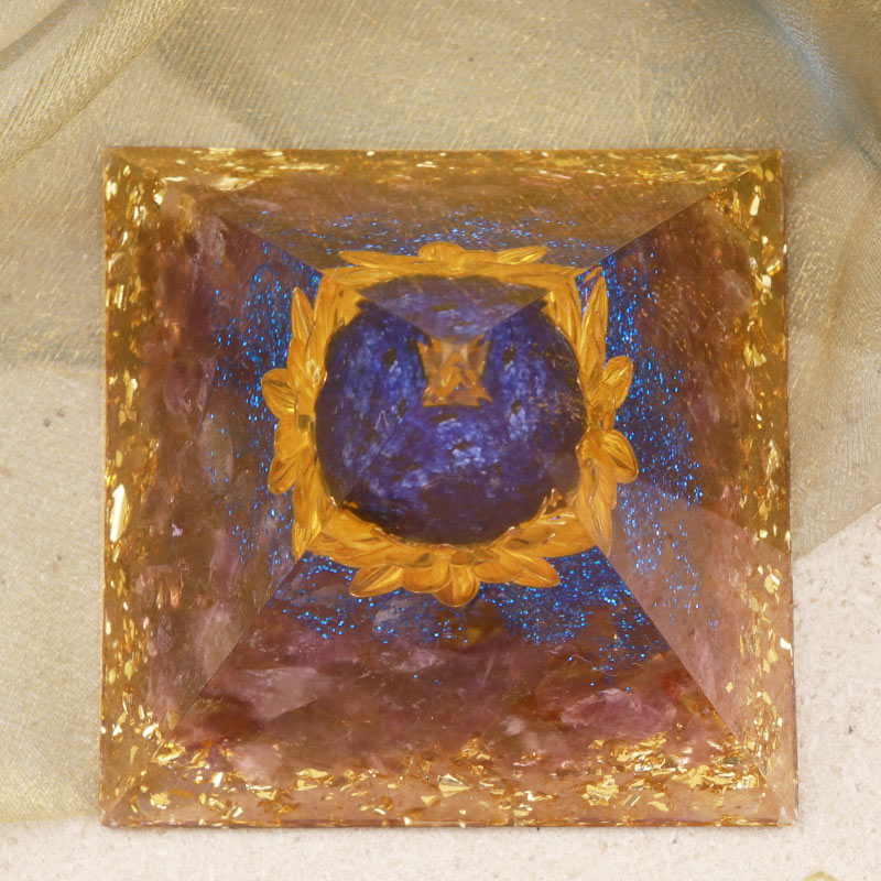 Olivenorma Ametista Lapislazzuli Loto Simbolo Orgone Piramide