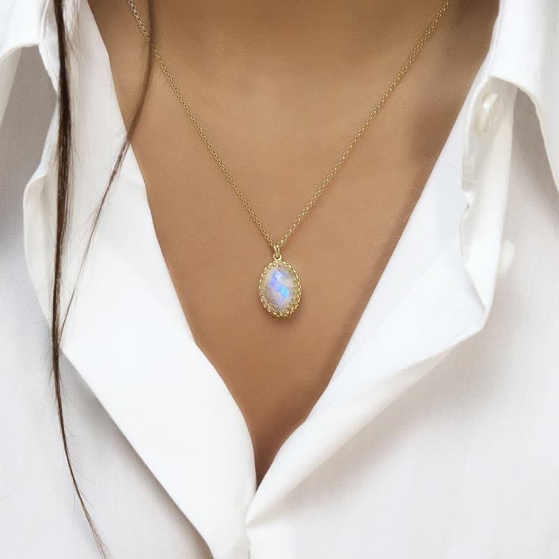 Collana delicata in opale naturale Olivenorma 