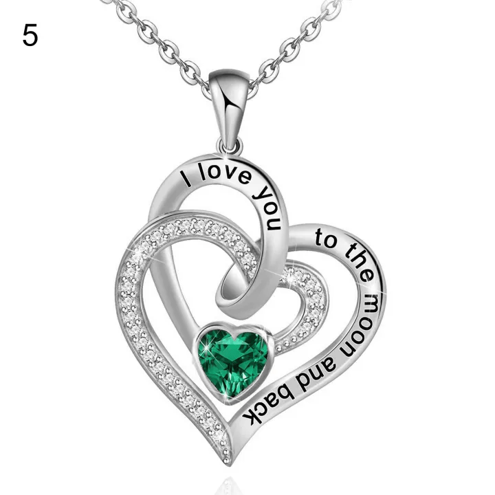 Collana con carta regalo Olivenorma Hearts and Hearts Birthstone - image 9