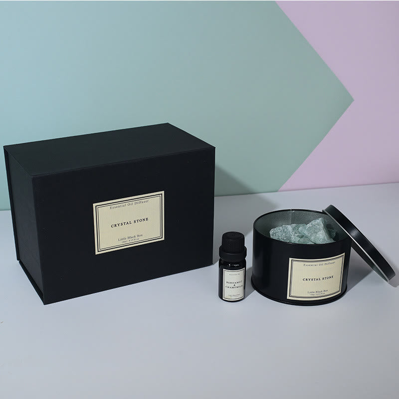 Olivenorma Diffusore Pietra Olio Essenziale Cristallo Aromaterapia Confezione Regalo