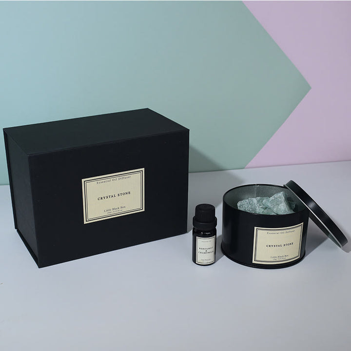 Olivenorma Diffusore Pietra Olio Essenziale Cristallo Aromaterapia Confezione Regalo
