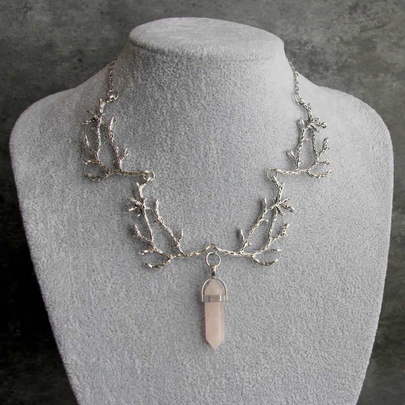Olivenorma "La luce del Mantra" - Collana esagonale in cristallo naturale