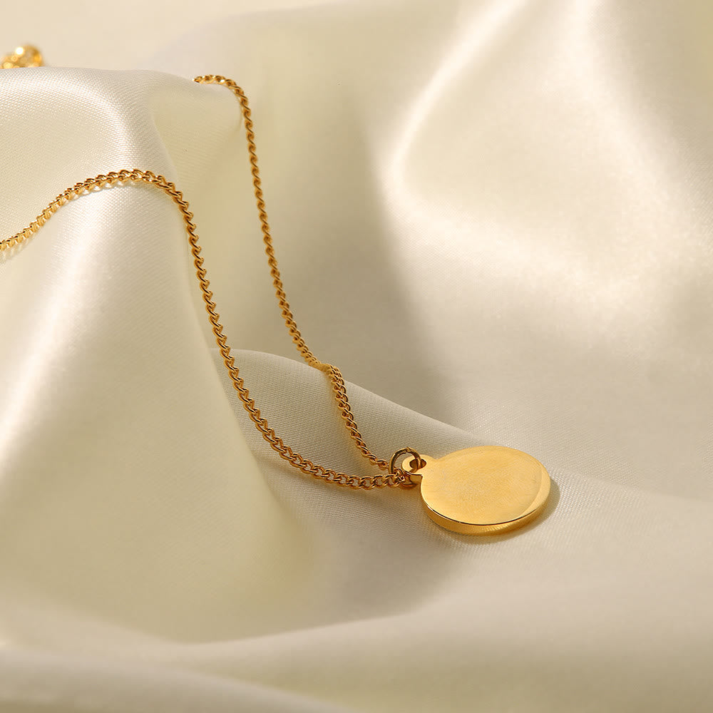 Collana con ciondolo con occhio maligno in zircone bianco Olivenorma 