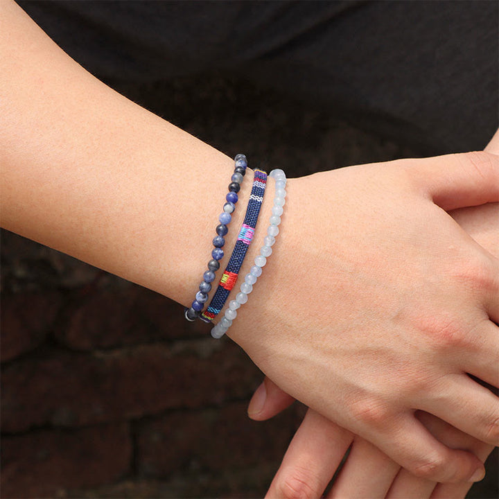 Olivenorma Bohemia Africa Bracciale in cristallo turchese