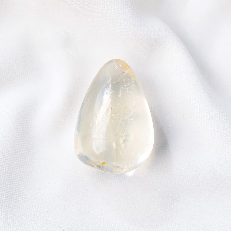Olivenorma Cristallo naturale a forma di goccia Pietra naturale lucidata