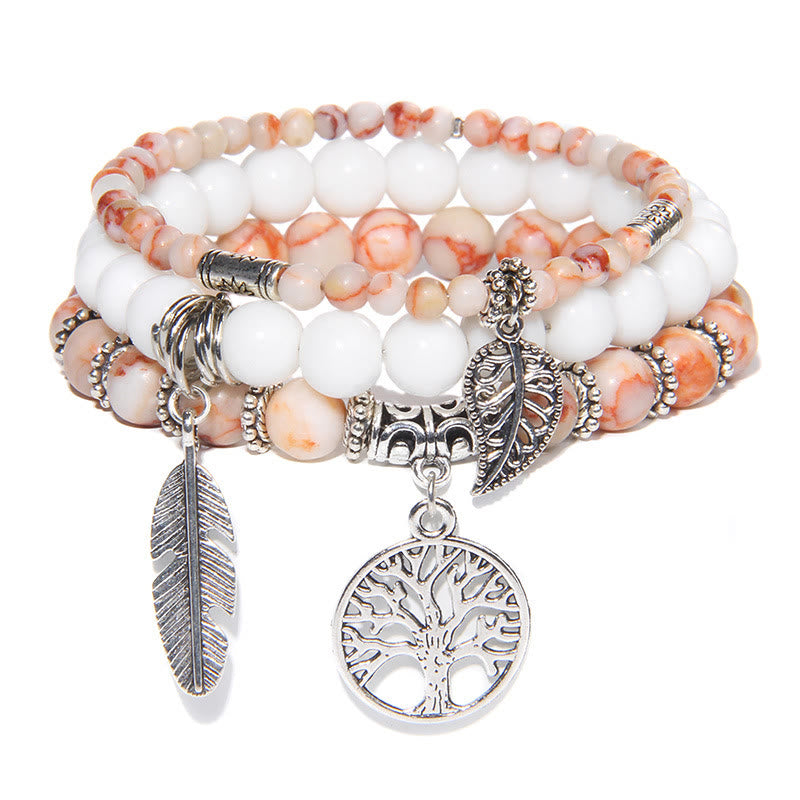 Olivenorma "Nature's Healing Moments" Set di bracciali Albero della vita da 3 pezzi 