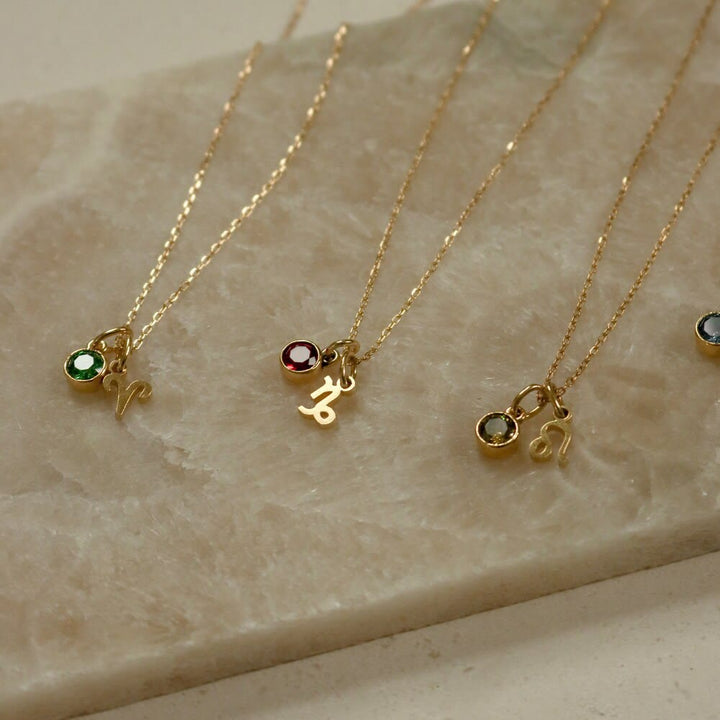 Collana in acciaio inossidabile con rune zodiacali Olivenorma
