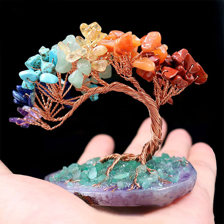 Decorazione dell'albero della vita dell'orgone dei chakra Olivenorma
