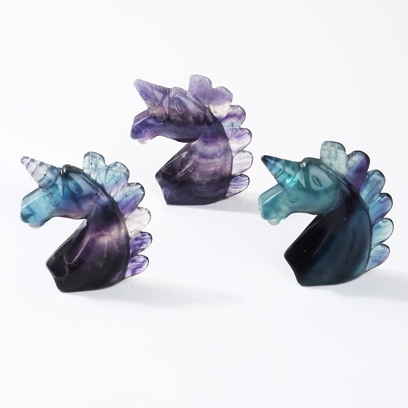 Olivenorma 2 pollici cristallo naturale unicorno figurina decorazione pietra preziosa 