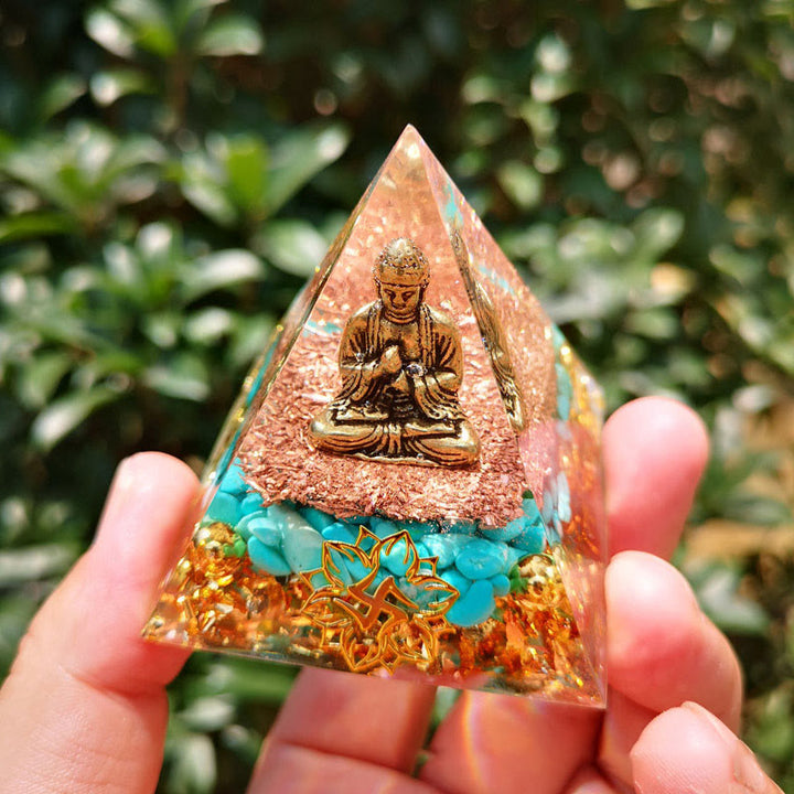 Piramide di protezione organica del Buddha turchese Olivenorma 