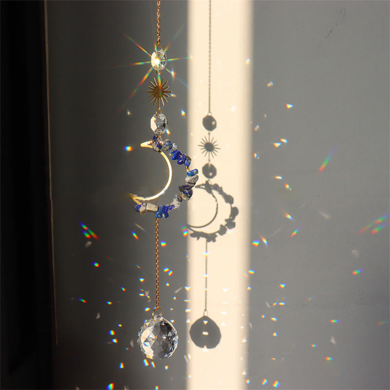 Olivenorma Moon Suncatcher - Campanello a vento da parete