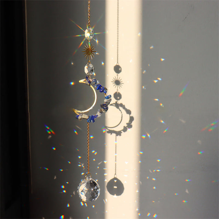 Olivenorma Moon Suncatcher - Campanello a vento da parete