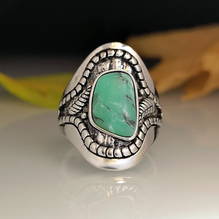 Anello Olivenorma Vintage Grande Turchese 