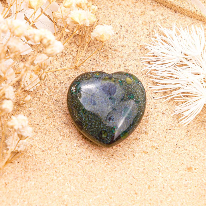 Olivenorma Unakite Crescita Spirituale Cristallo Cuore